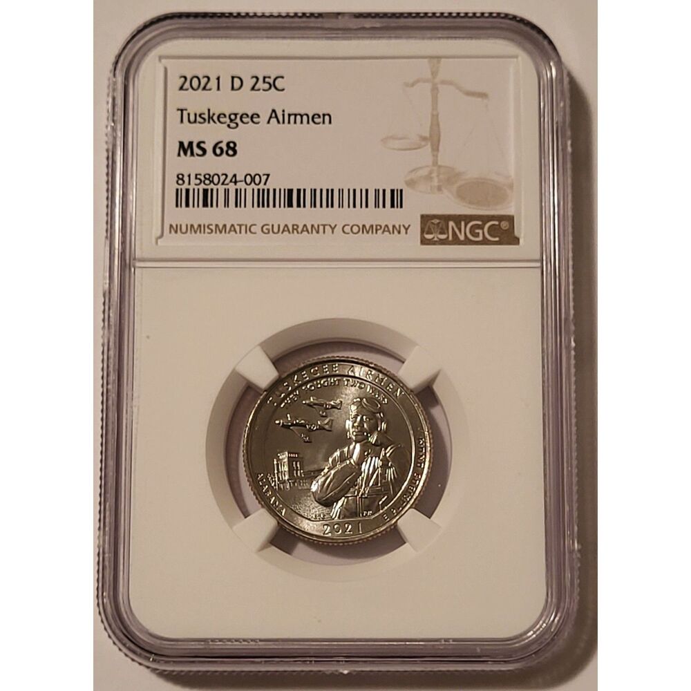 2021 D Tuskegee Airmen NP Quarter MS68 NGC